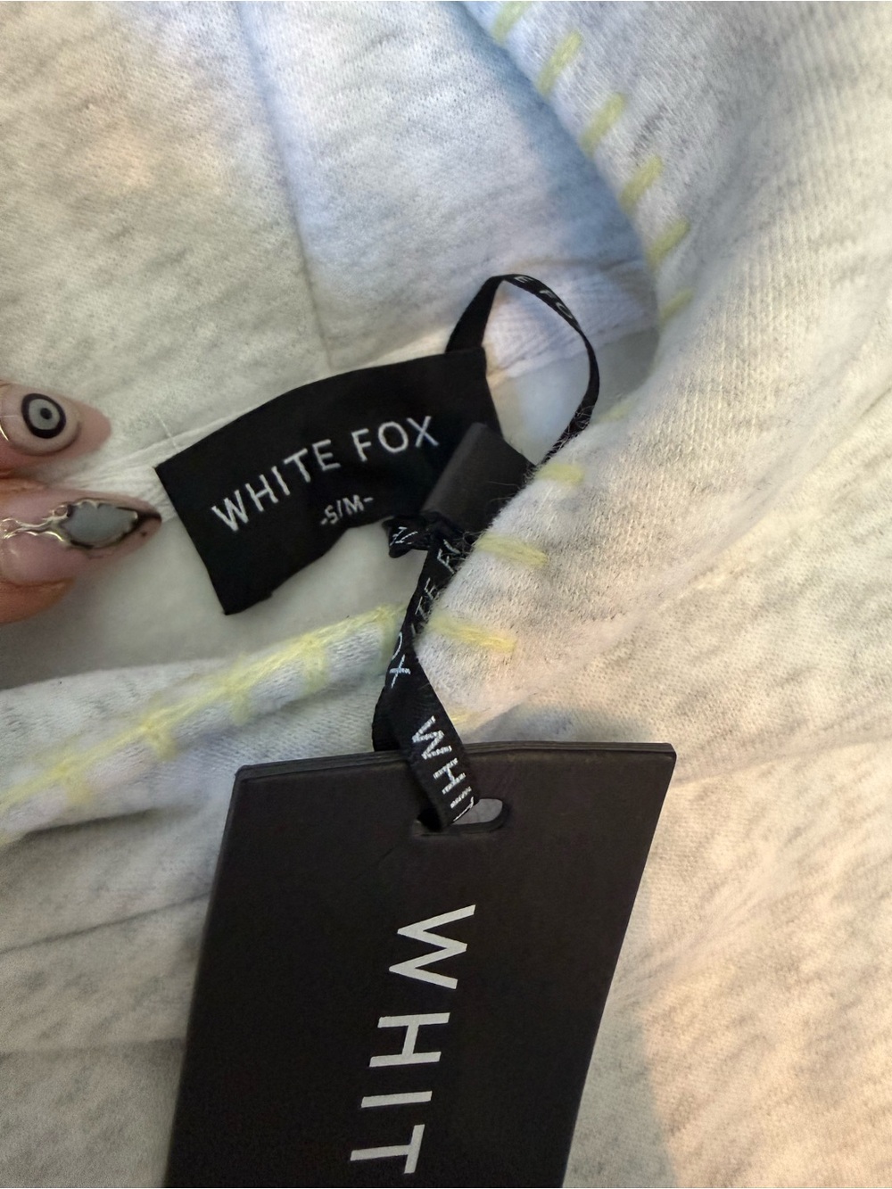 White Fox Vol. 1 Oversized Hoodie Grey Marle - Picture 7 of 11